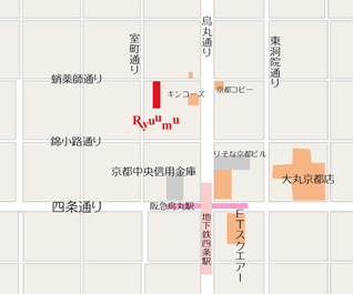 ホームページ作成会社　ＲＩＢＢＳへの地図